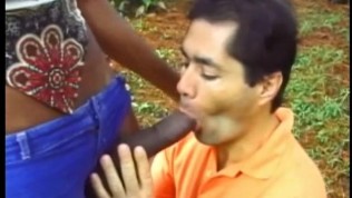 latin guy enjoys a big tranny cock in his ass