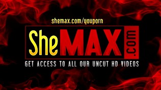 nice Black shemale beauty gets sucked and fucks studhorse